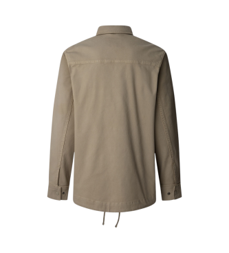 Pepe Jeans Beżowa bluza overshirt Suky