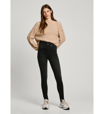 Pepe Jeans Jeans Uhw super skinny dal profilo nero