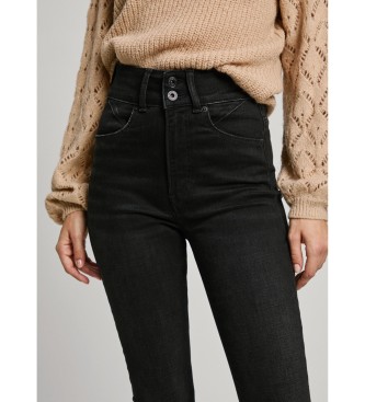 Pepe Jeans Jeans Uhw super skinny dal profilo nero