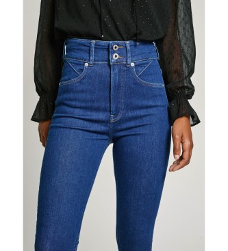 Pepe Jeans Jean bleu super skinny  taille haute et coupe skinny