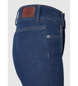 Pepe Jeans Blauwe super skinny jeans met hoge taille