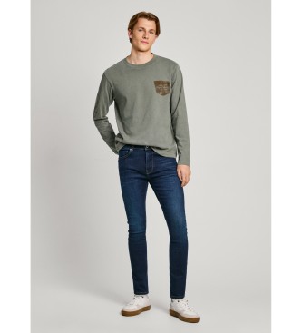 Pepe Jeans Niebieskie dżinsy Super Skinny