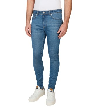 Pepe Jeans Niebieskie dżinsy Super Skinny