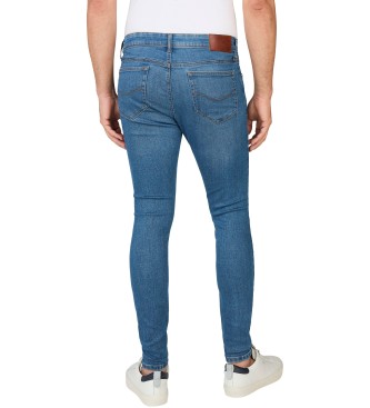 Pepe Jeans Niebieskie dżinsy Super Skinny