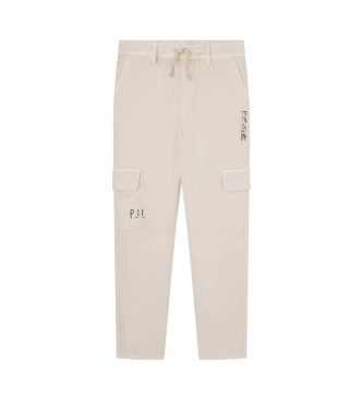 Pepe Jeans Tadeo cargo trousers off-white off-white