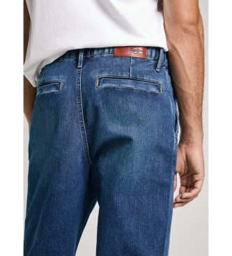 Pepe Jeans Niebieskie jeansy Taper marki Gymdigo