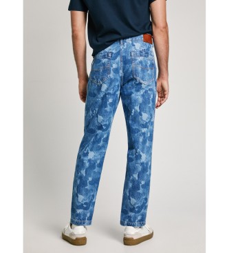 Pepe Jeans Kavbojke Taper Camouflage blue