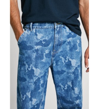 Pepe Jeans Jeans Taper Camouflage bleu