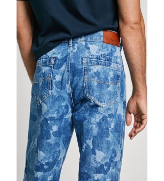 Pepe Jeans Kavbojke Taper Camouflage blue