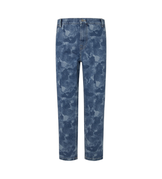 Pepe Jeans Jeans Taper Camouflage bleu