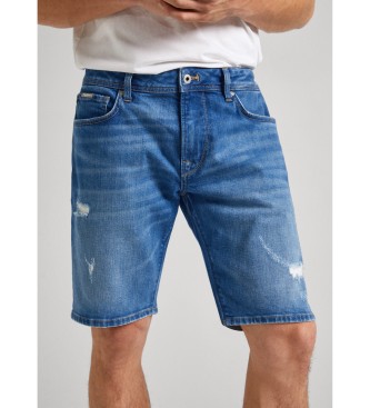 Pepe Jeans Spodenki Taper Shorts niebieskie