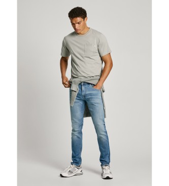 Pepe Jeans Blaue konisch zulaufende Jeans