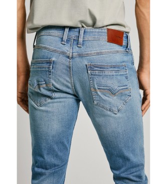 Pepe Jeans Blaue konisch zulaufende Jeans