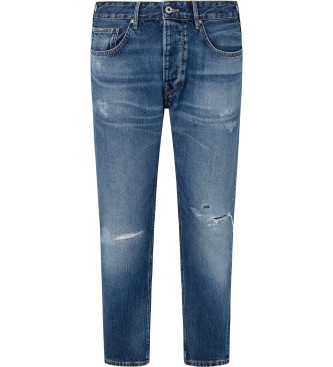 Pepe Jeans Blauwe taps toelopende jeans