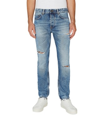 Pepe Jeans Blaue konisch zulaufende Jeans