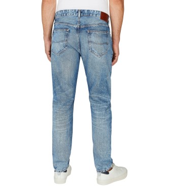 Pepe Jeans Blauwe taps toelopende jeans