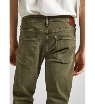 Pepe Jeans Zwężane spodnie w kolorze zielonym