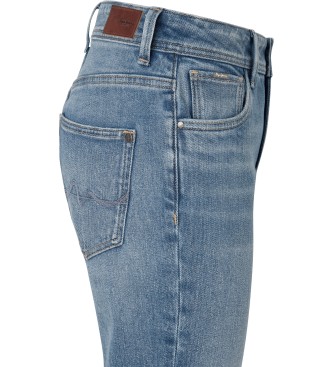 Pepe Jeans Niebieskie zwężane dżinsy