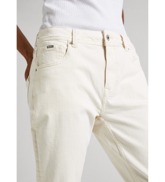Pepe Jeans Jeans Taps toelopend gebroken wit