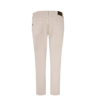 Pepe Jeans Jeans Tapered Hw beżowy