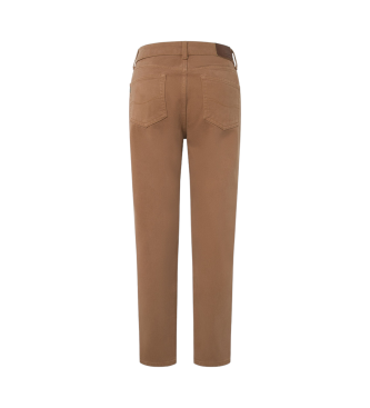 Pepe Jeans Jeans Tapered Hw marron