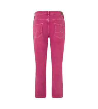Pepe Jeans Calas de ganga Tapered HW cor-de-rosa