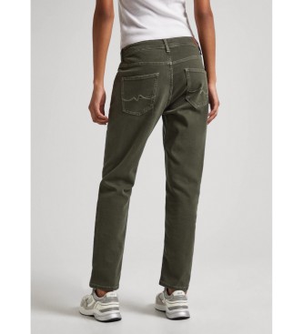Pepe Jeans Zwężane spodnie w kolorze zielonym