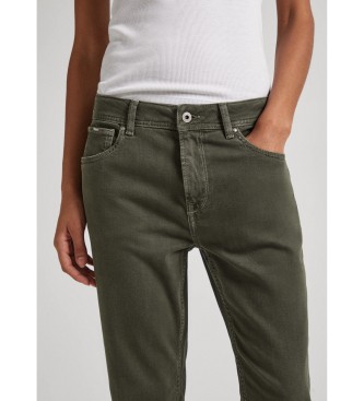 Pepe Jeans Ožičene hlače zelene barve