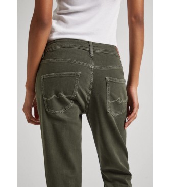 Pepe Jeans Taps toelopende broek groen