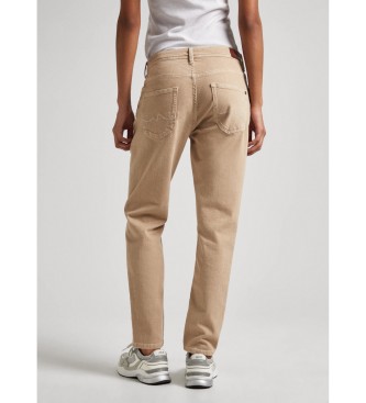 Pepe Jeans Konisch zulaufende Hose in Beige