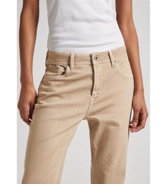 Pepe Jeans Konisch zulaufende Hose in Beige