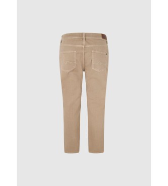 Pepe Jeans Konisch zulaufende Hose in Beige