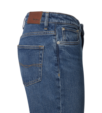 Pepe Jeans Jeans in taillierter Passform Violettblau