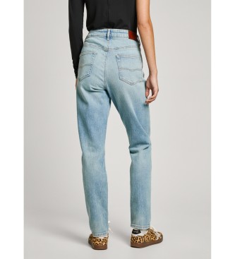 Pepe Jeans Jeans in taillierter Passform Violettblau