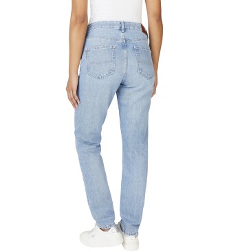 Pepe Jeans Jeans in taillierter Passform Violettblau