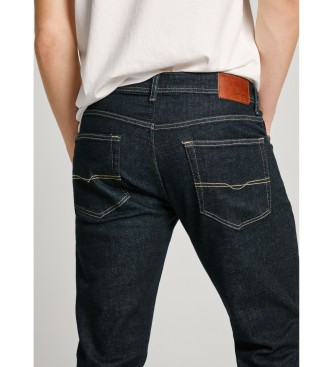 Pepe Jeans Dżinsy Tapered Stanley w kolorze niebieskim