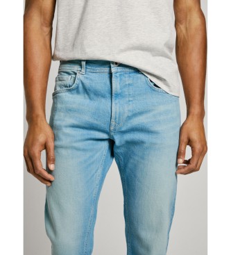 Pepe Jeans Jeans in taps toelopende pasvorm Stanley blauw