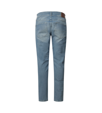 Pepe Jeans Jeans in taps toelopende pasvorm Stanley blauw