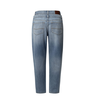 Pepe Jeans Jeans in taps toelopende pasvorm Dubbelblauw