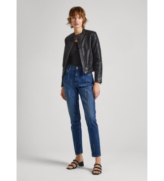 Pepe Jeans Jeans Tapered Uhw Sparkle bleu