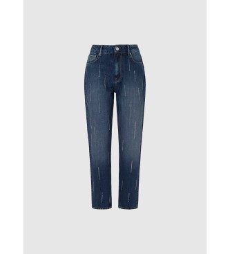 Pepe Jeans Jeans Tapered Uhw Sparkle azul