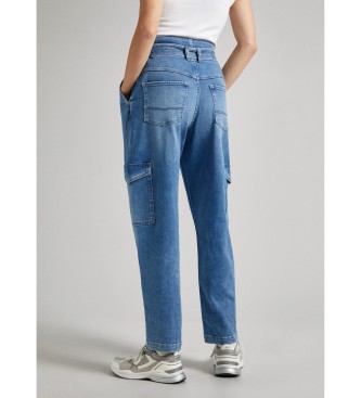 Pepe Jeans Jeans Tapered Uhw Utility azul