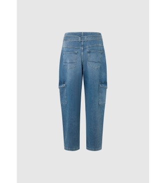 Pepe Jeans Jeans Tapered Uhw Utility blau
