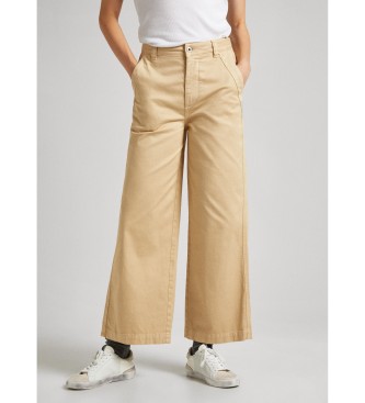 Pepe Jeans Beige Chino-Hose Tasha