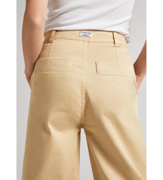 Pepe Jeans Pantalon chino beige Tasha