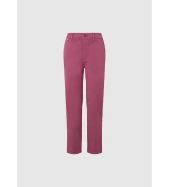 Pepe Jeans Różowe spodnie Tracy