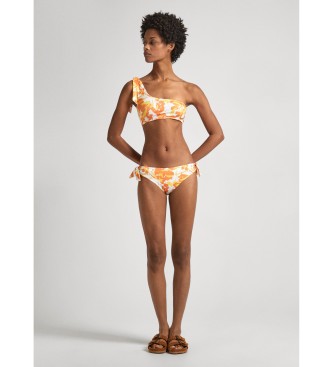 Pepe Jeans Top bikini tropicale arancione
