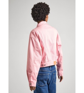Pepe Jeans Casaco de ganga Turner cor-de-rosa
