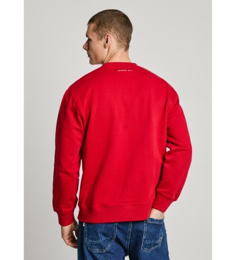 Pepe Jeans Bluza Union Crew w kolorze czerwonym