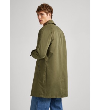 Pepe Jeans Valerio green trench coat